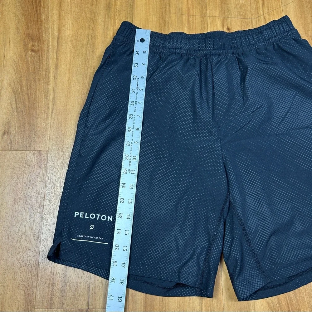 Peloton Athletic Running Shorts Men Medium Black Lined‎ Gym Training Activewear